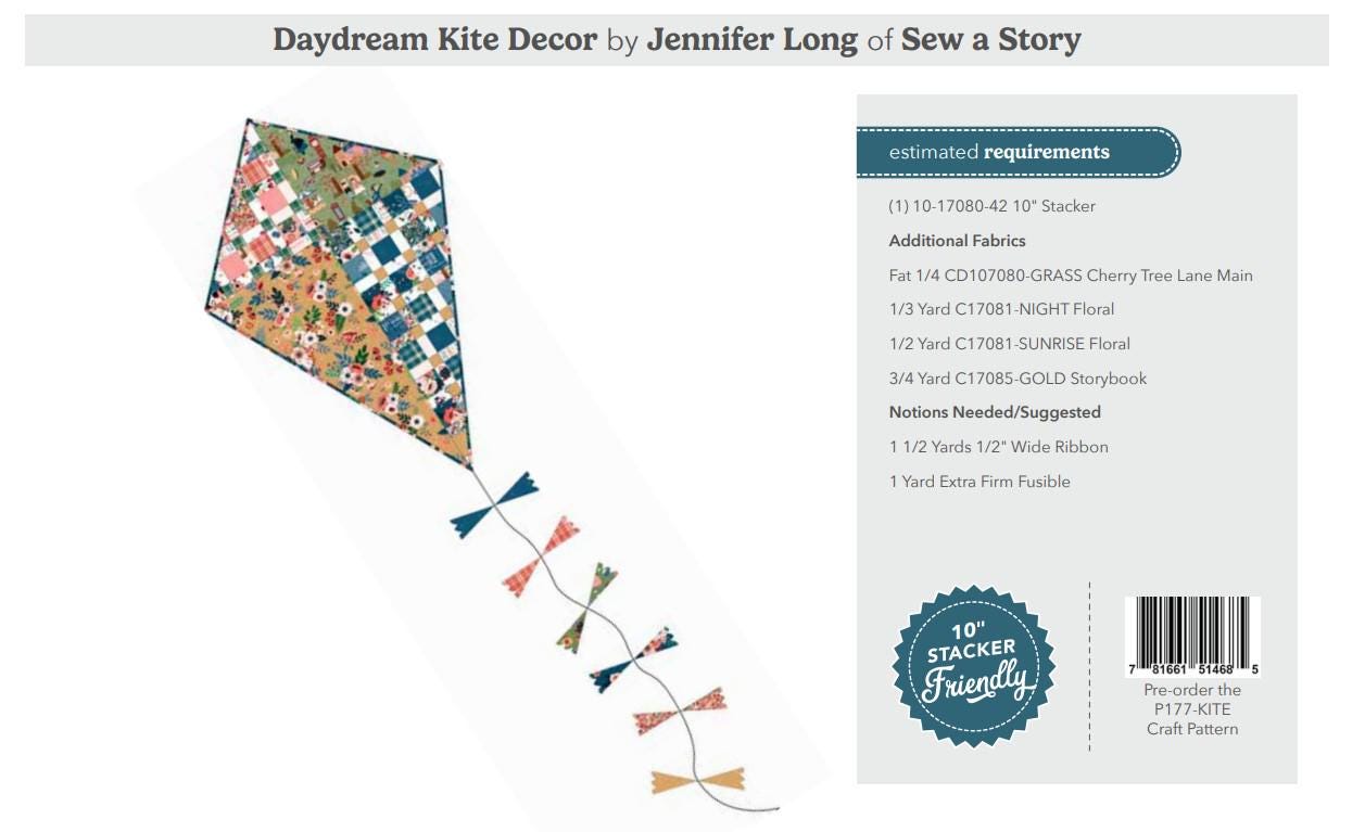 Daydream Kite Decor PATTERN Kite Pattern - Riley Blake - INSTRUCTIONS ...