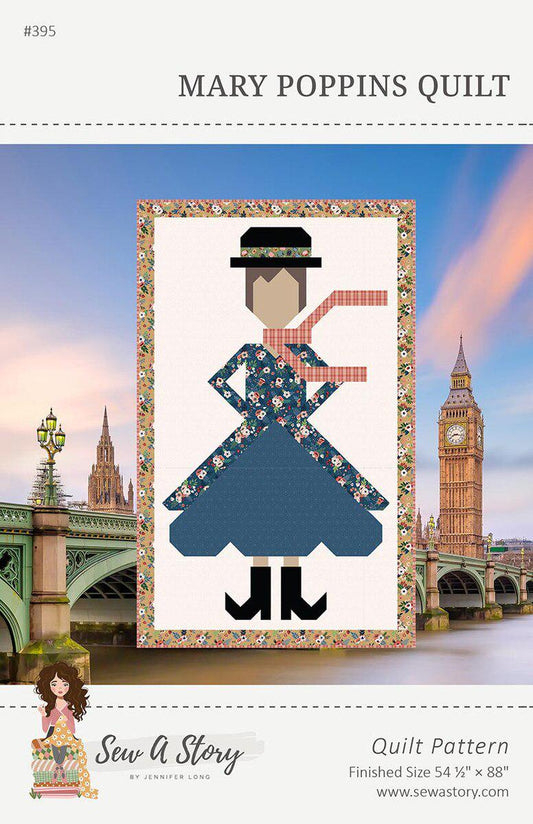 Mary Poppins Quilt PATTERN Person Pattern - Riley Blake - INSTRUCTIONS Only