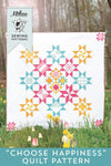 SALE Choose Happiness Quilt PATTERN Star Sampler Pattern - Riley Blake INSTRUCTIONS Only