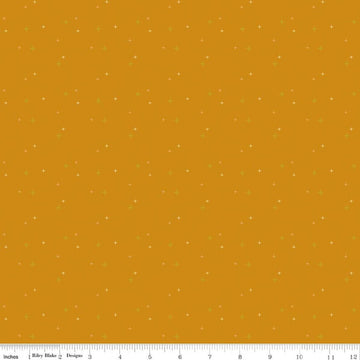 SALE Sparkler Butterscotch Orange SPARKLE Fabric - SC650 - Riley Blake Quilting Cotton Fabric