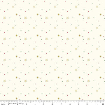 Sparkler Snowflake Cotton Cream SPARKLE Fabric - SC652 - Riley Blake Quilting Cotton Fabric