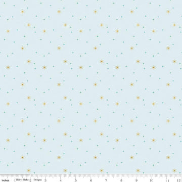 SALE Sparkler Snowflake Iceberg Blue SPARKLE Fabric - SC652 - Riley Blake Quilting Cotton Fabric