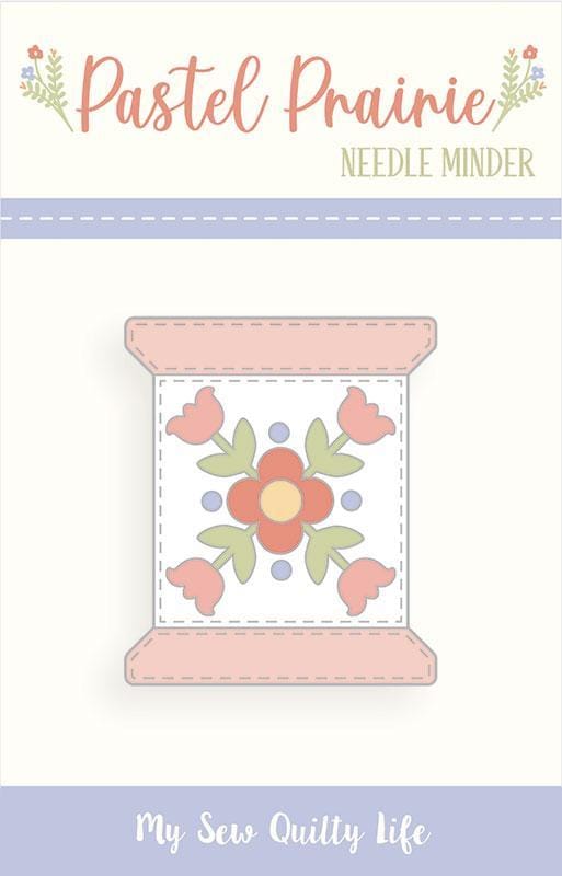 Needleminder Spool Floral Magnet - Moda Fabrics Enamel Needle Minder