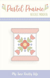 SALE Needleminder Spool Floral Magnet - Moda Fabrics Enamel Needle Minder