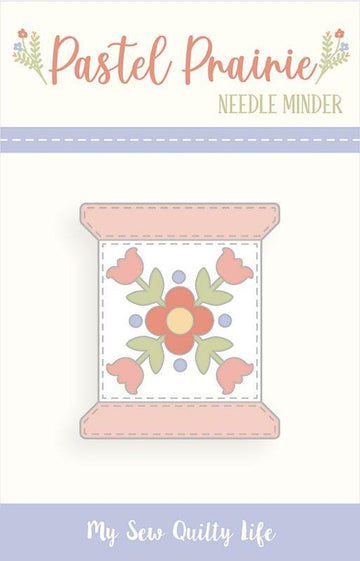SALE Needleminder Spool Floral Magnet - Moda Fabrics Enamel Needle Minder