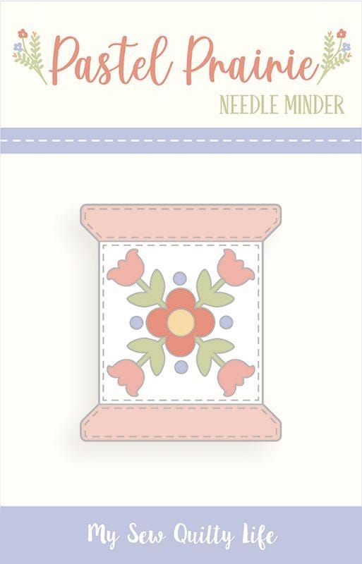 SALE Needleminder Spool Floral Magnet - Moda Fabrics Enamel Needle Minder