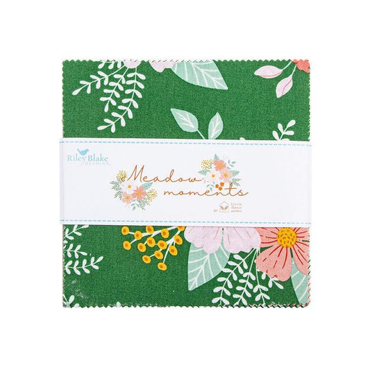 Meadow Moments 5" Stacker - 5-17230-42 - 42-piece Precut - Riley Blake Quilting Cotton Fabric