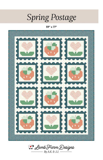 SALE Spring Postage Quilt PATTERN Floral Pattern - Riley Blake - INSTRUCTIONS Only