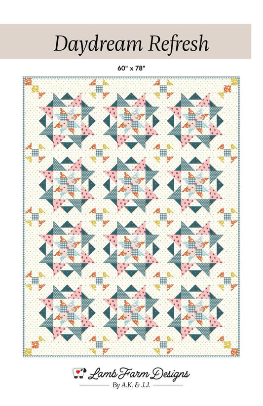 Daydream Refresh Quilt PATTERN Star Pattern - Riley Blake Designs - INSTRUCTIONS Only