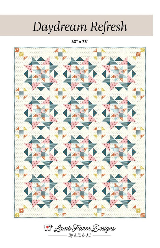 Daydream Refresh Quilt PATTERN Star Pattern - Riley Blake Designs - INSTRUCTIONS Only