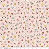 Image of Serendipity 2 Toss Blush quilting cotton fabric by Minki Kim for Riley Blake Designs. Features summer items on a pink background. Cute Little Fabric Shop.