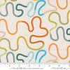 Image of True to Hue Venture Love Dove quilting cotton fabric by Alli K Design for Moda Fabrics. Features abstract lines on a cream background. Cute Little Fabric Shop.