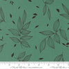 Image of True to Hue Falling Leaves Composed quilting cotton fabric by Alli K Design for Moda Fabrics. Features leaves on a blue background. Cute Little Fabric Shop.