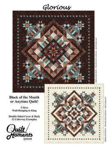 SALE Glorious Quilt PATTERN Geometric Pattern - Riley Blake INSTRUCTIONS Only
