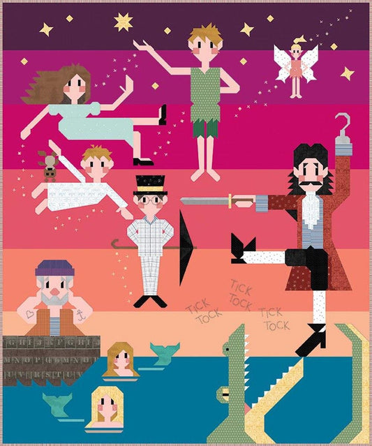 Second Star to the Right Dawn Quilt Kit Peter Pan Quilt - Riley Blake Quilting Cotton Fabric