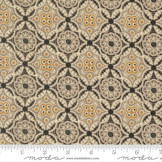 SALE Posh Onyx Noir Black Geometric Fabric - Moda Fabrics Quilting Cotton Fabric