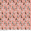 Image of Cowgirl Boots Pink quilting cotton fabric by Echo Park Paper Co. for Riley Blake Designs. Features cowboy boots on a pink background. Cute Little Fabric Shop.