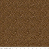 Image of Cowgirl Leather Brown quilting cotton fabric by Echo Park Paper Co. for Riley Blake Designs. Features tone-on-tone flowers on a brown background. Cute Little Fabric Shop.