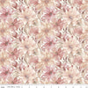 Image of Daybreak on the Prairie Floral Cream quilting cotton fabric by Modern Prairie for Riley Blake Designs. Features flowers on a pink background. Cute Little Fabric Shop.