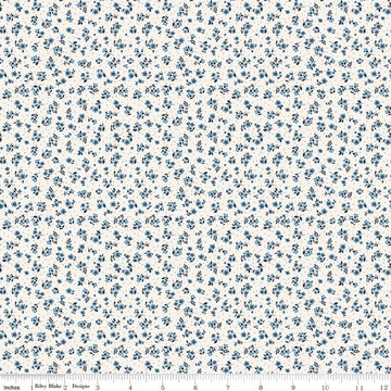 Image of Daybreak on the Prairie Ditsy Cream quilting cotton fabric by Modern Prairie for Riley Blake Designs. Features flowers on a cream background. Cute Little Fabric Shop.
