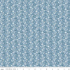Image of Daybreak on the Prairie Silhouette Floral Blue quilting cotton fabric by Modern Prairie for Riley Blake Designs. Features flowers on a blue background. Cute Little Fabric Shop.