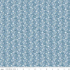 Image of Daybreak on the Prairie Silhouette Floral Blue quilting cotton fabric by Modern Prairie for Riley Blake Designs. Features flowers on a blue background. Cute Little Fabric Shop.