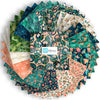 Serenity 10" Stacker Floral Fabric - 10SQ SRTY 6PKC - 42-piece Precut - QT Fabrics Quilting Cotton Fabric