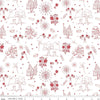 Image of Firework Fields Independence Toile White quilting cotton fabric by Gracey Larson for Riley Blake Designs. Features nature on a white background. Cute Little Fabric Shop.
