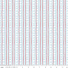 Image of Firework Fields Stars and Stripes Light Blue quilting cotton fabric by Gracey Larson for Riley Blake Designs. Features stripes on a blue background. Cute Little Fabric Shop.