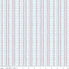 Image of Firework Fields Stars and Stripes Light Blue quilting cotton fabric by Gracey Larson for Riley Blake Designs. Features stripes on a blue background. Cute Little Fabric Shop.