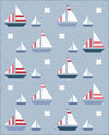 Stripey Sails & Stars Quilt Kit - Sparkler - Melissa Mortensen - Riley Blake Designs - Pattern Quilt Kit -  Quilting Cotton