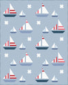 Stripey Sails & Stars Quilt Kit - Sparkler - Melissa Mortensen - Riley Blake Designs - Pattern Quilt Kit -  Quilting Cotton