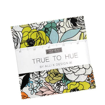 True to Hue Charm Pack Floral Fabric - 11560PP - 42-piece Precut - Moda Fabrics Quilting Cotton Fabric