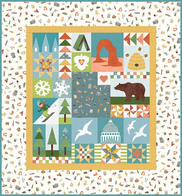 SALE Utah Boxed Quilt Kit State Monuments Pattern - Riley Blake Designs - Quilting Cotton Fabric