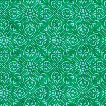 Creepin' It Real Scroll Medallion Green Halloween Fabric - 30392 - QT Fabrics - Quilting Cotton Fabric