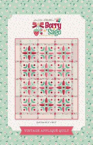 SALE Lori Holt Vintage Applique Quilt PATTERN Floral Pattern - Riley Blake INSTRUCTIONS Only