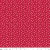 Image of Berry & Sage Corsage Jazzberry quilting cotton fabric by Lori Holt for Riley Blake Designs. Features flowers on a red background. Cute Little Fabric Shop.