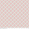 Image of Berry & Sage Wallpaper Latte quilting cotton fabric by Lori Holt for Riley Blake Designs. Features flowers on a cream background. Cute Little Fabric Shop.