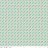 Image of Berry & Sage Criss Cross Sage quilting cotton fabric by Lori Holt for Riley Blake Designs. Features a geometric pattern on a green background. Cute Little Fabric Shop.