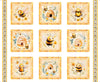Buzz, Buzz, Buzz Bee Picture Patches Panel Multi Yellow Bee Fabric - 31700 - QT Fabrics Quilting Cotton Fabric