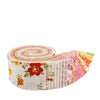 Peach Cobbler 2.5" Rolie Polie Floral Fabric - RP-17420-40 - 40-pieces Precut - Riley Blake Quilting Cotton Fabric