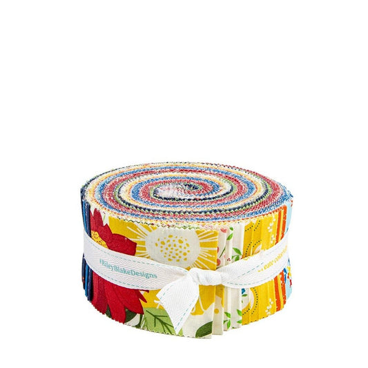Summer's in Town 2.5" Rolie Polie Summer Fabric - RP-17530-40 - 40-piece Precuts - Riley Blake Quilting Cotton Fabric