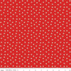 Image of Summer's in Town Daisies Red quilting cotton fabric by Sandy Gervais for Riley Blake Designs. Features flowers on a red background. Cute Little Fabric Shop.