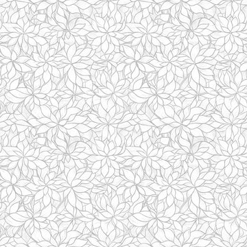 3-Yard Cut - Royale Packed Floral Gray White WIDEBACK 108" Wide Floral Fabric - 31829 - QT Fabrics Quilting Cotton Fabric