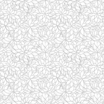 3-Yard Cut - Royale Packed Floral Gray White WIDEBACK 108" Wide Floral Fabric - 31829 - QT Fabrics Quilting Cotton Fabric