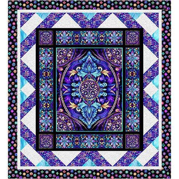 SALE Flying Carpet Quilt Kit Floral Fabric - 7132B - QT Fabrics Quilting Cotton Fabric