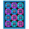 Posh Patchwork Quilt Kit Floral Fabric - FORSL KIT 7132A - QT Fabrics Quilting Cotton Fabric