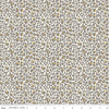 Image of Leo & Savannah Leopard Cream quilting cotton fabric by Deena Rutter for Riley Blake Designs. Features leopard print on a cream background. Cute Little Fabric Shop.