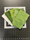 2 yard REMNANT BUNDLE Mix Green Basic Fabrics - Riley Blake Designs - Quilting Cotton Fabric
