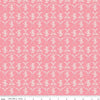Image of Sweet Pink Flowers & Bows Pink quilting cotton fabric by My Mind's Eye for Riley Blake Design. Features flowers on a pink background. Cute Little Fabric Shop.